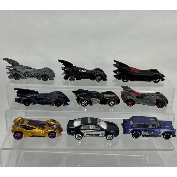 Hot Wheels Other - Hot Wheels Batmobile Lot Batman Forever Gotham Police Catwoman Penguin